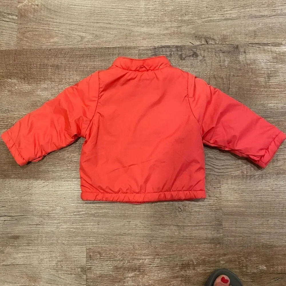 Windbreaker Hooded Jacket Coral Color Size 12 Months